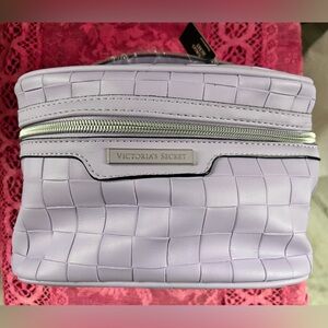 Victoria's Secret Light Purple Woven Cosmetic Bag